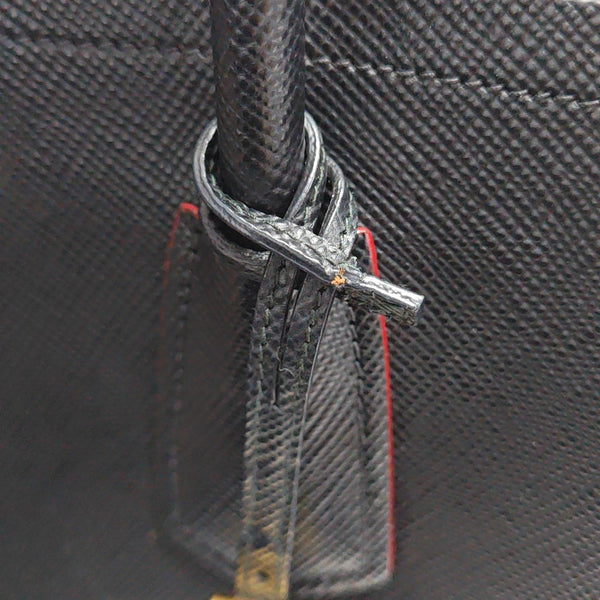 Double Saffiano Calfskin Black