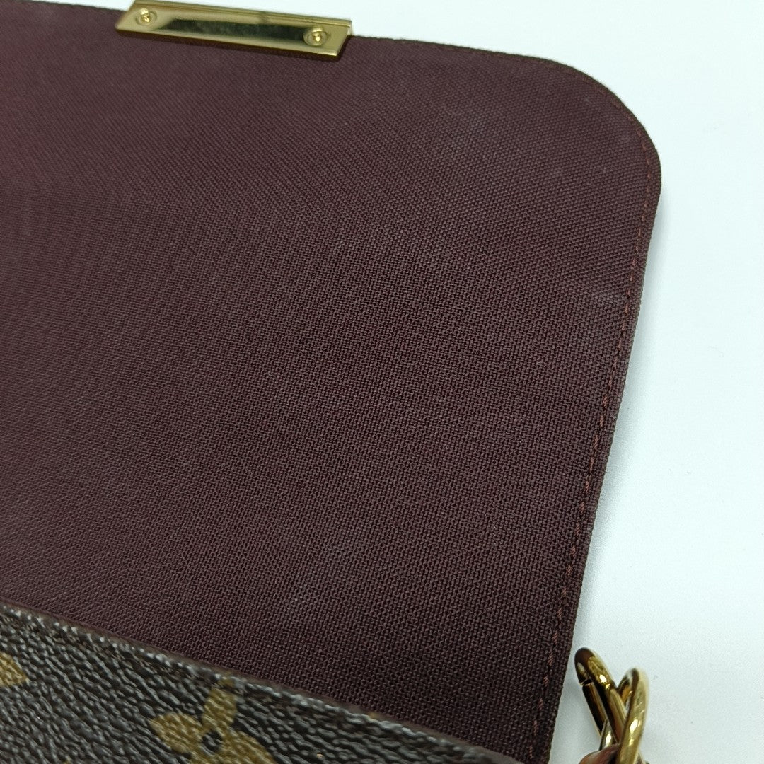 FAVORITE PM Monogram Coated Canvas Brown
