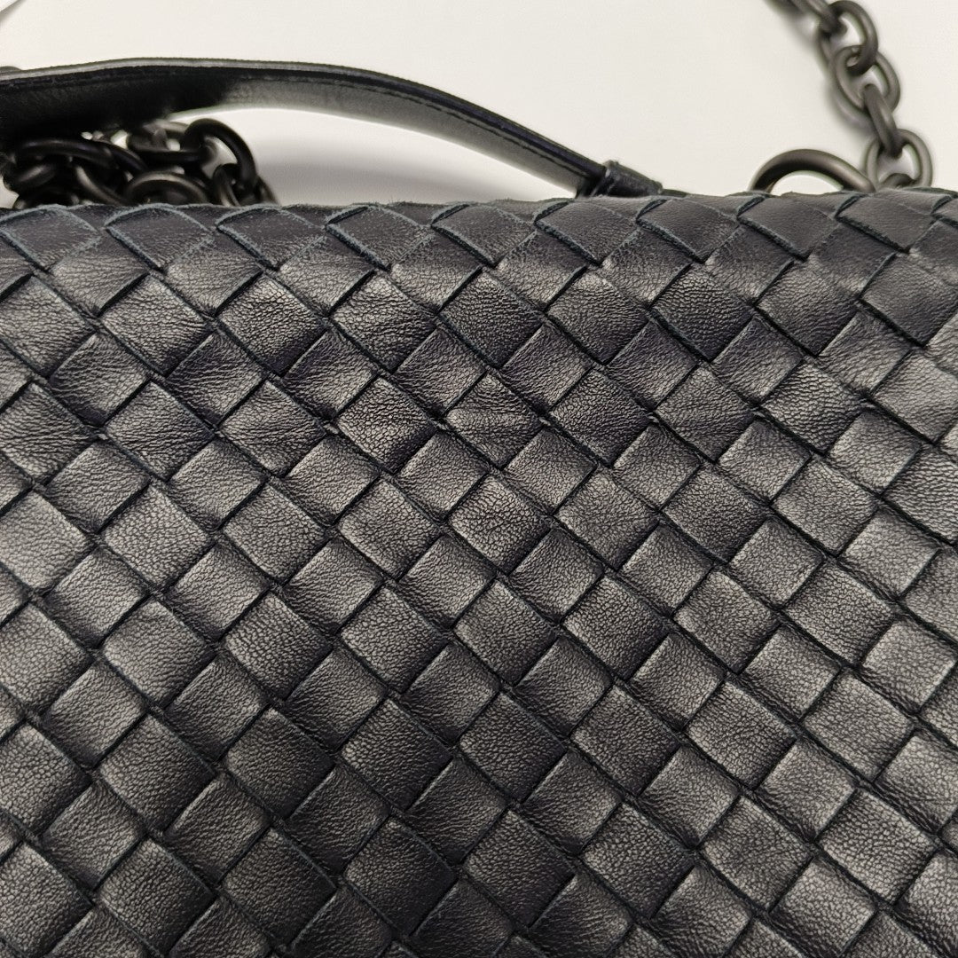 Fold Medium Lambskin Black