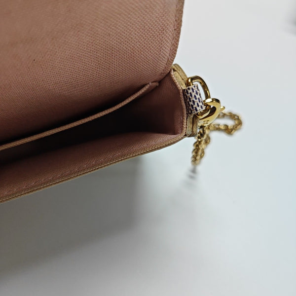 FÉLICIE Damier Azur Coated Canvas White
