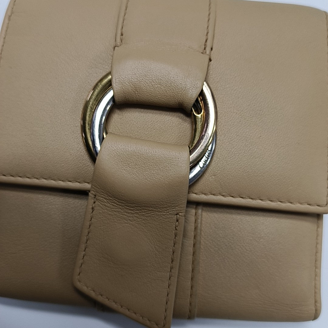 Calfskin Wallet Beige