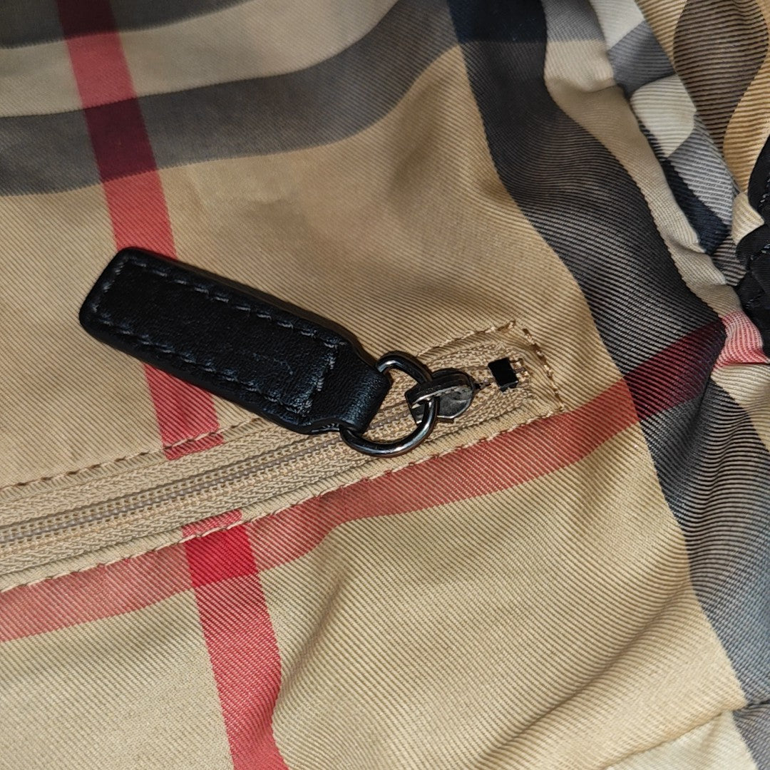 Nylon Top Handle Bag Black