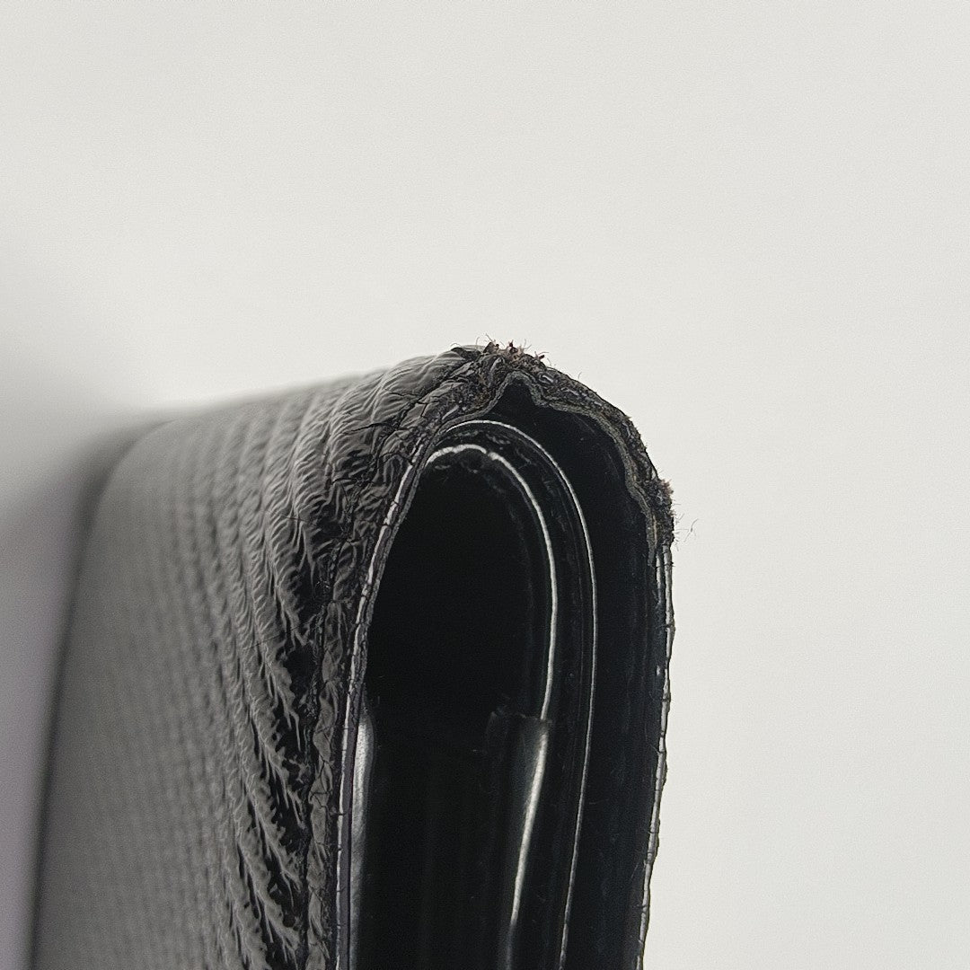 Patent Leather Wallet Black