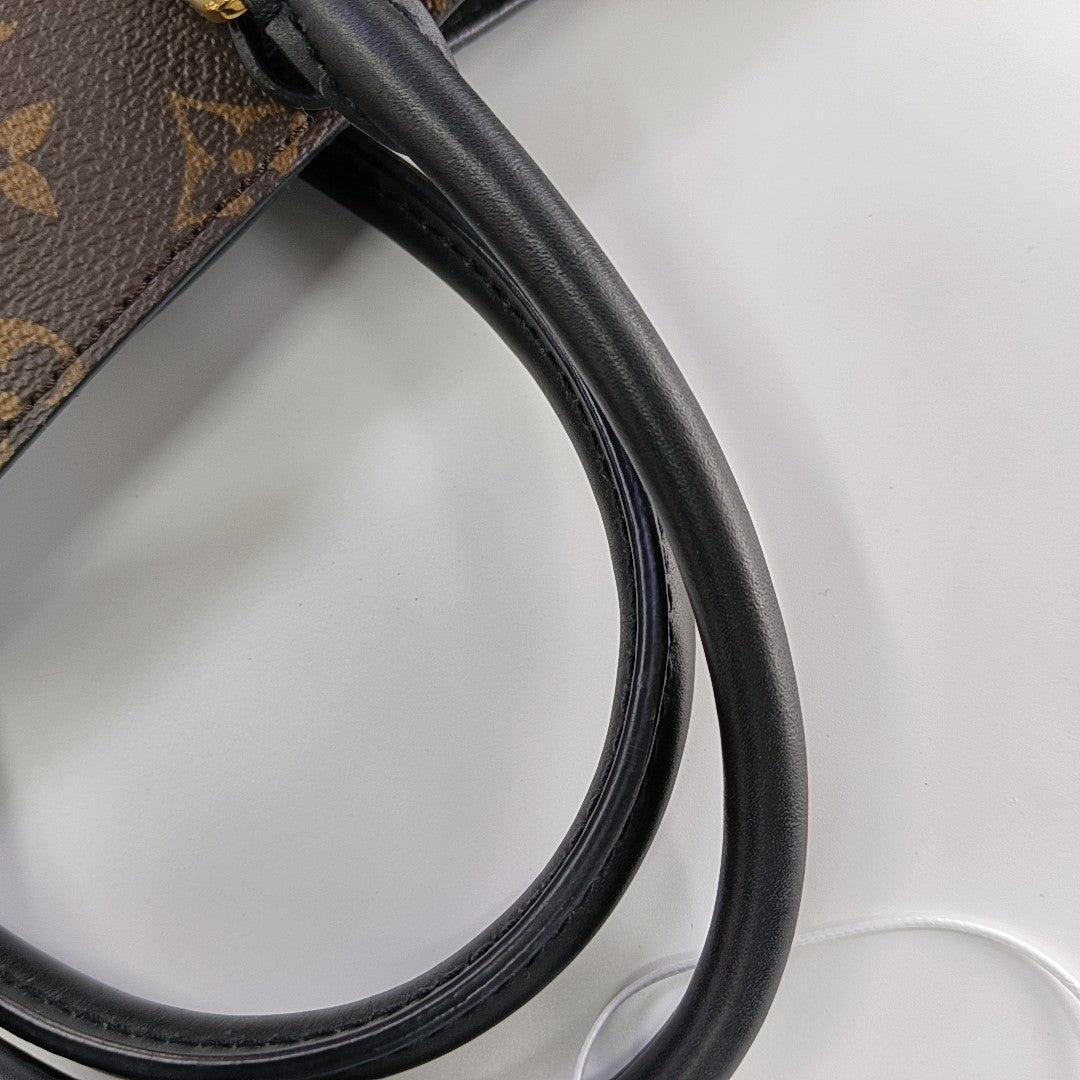 FLOWER Monogram Coated Canvas Brown