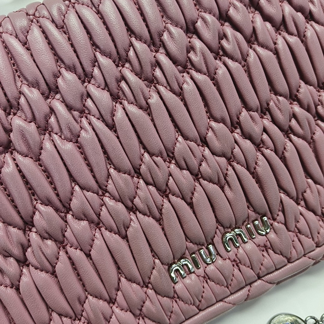 Crystal Quilted Lambskin Pink