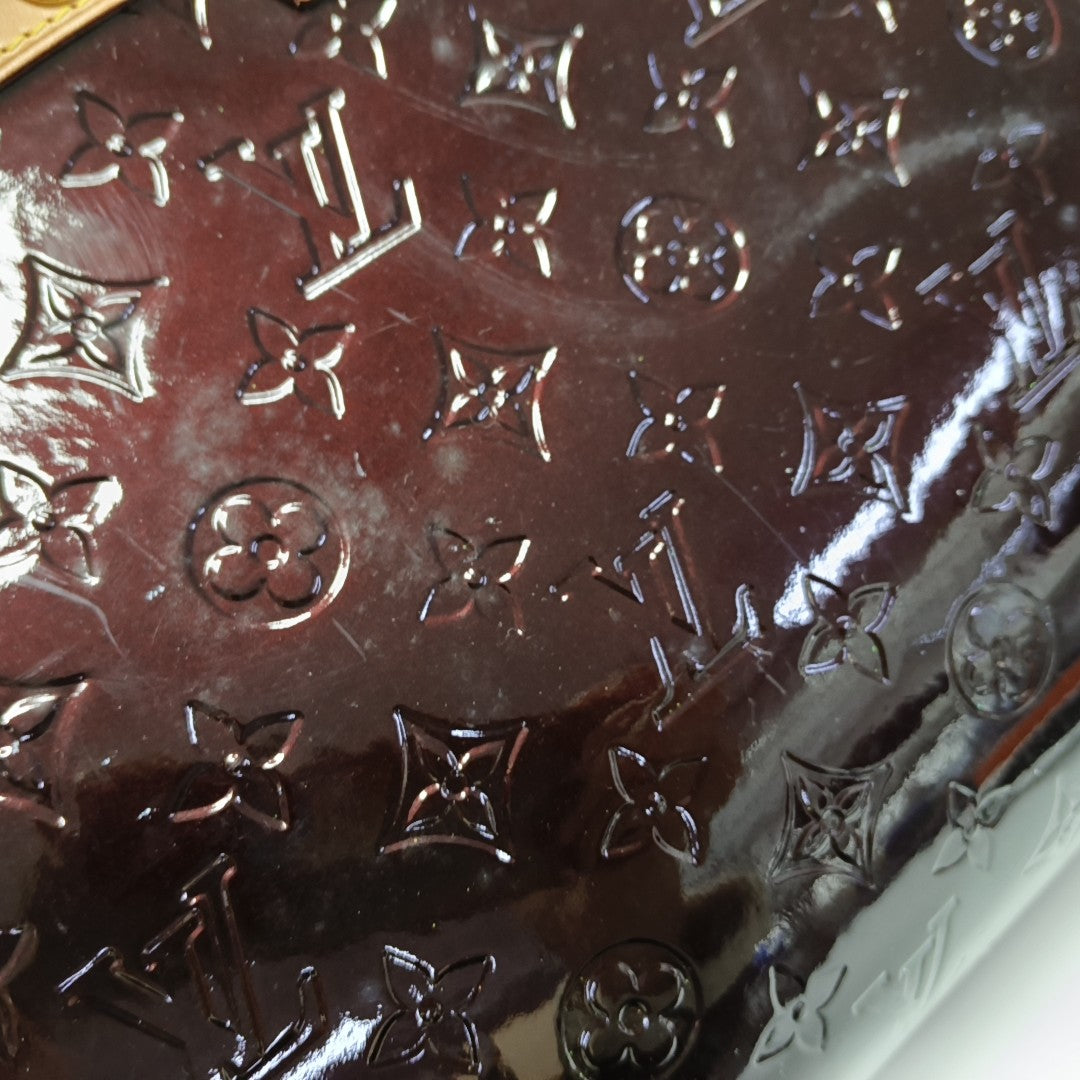 BREA MM Monogram Patent Leather Red
