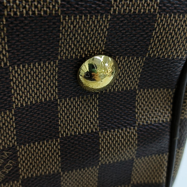 DUOMO Damier Ebene Coated Canvas Brown