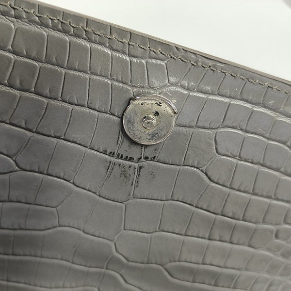 SUNSET Medium Calfskin Gray