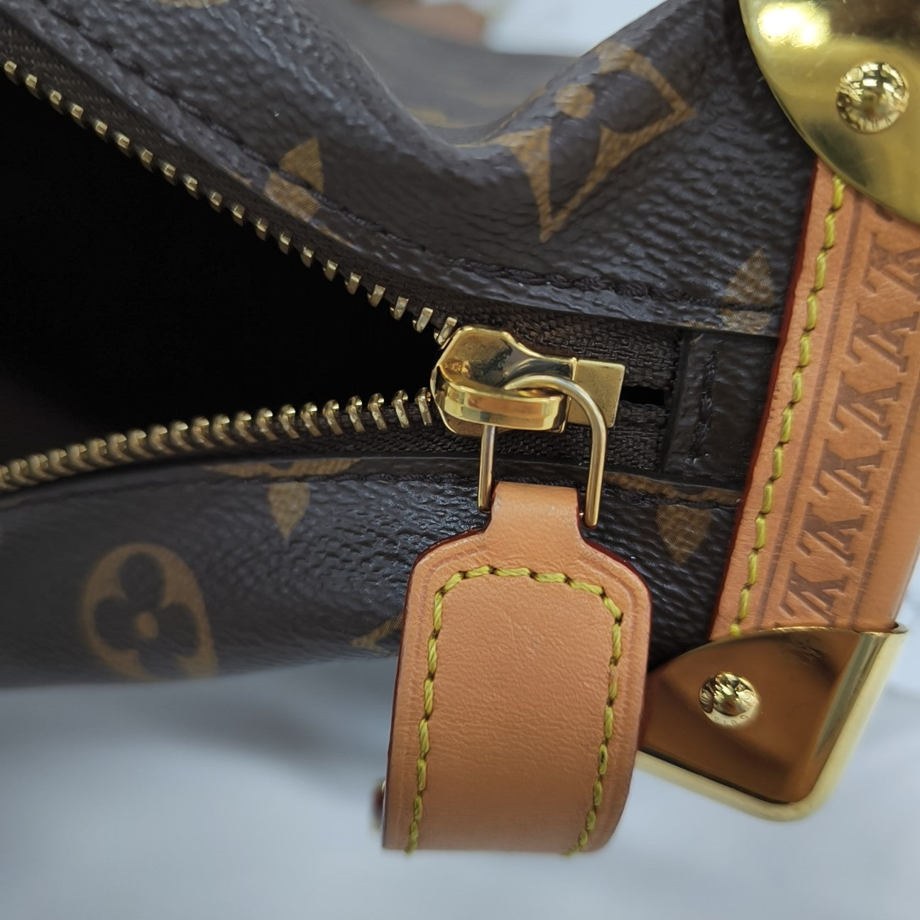 SIDE TRUNK MM Monogram Coated Canvas Brown