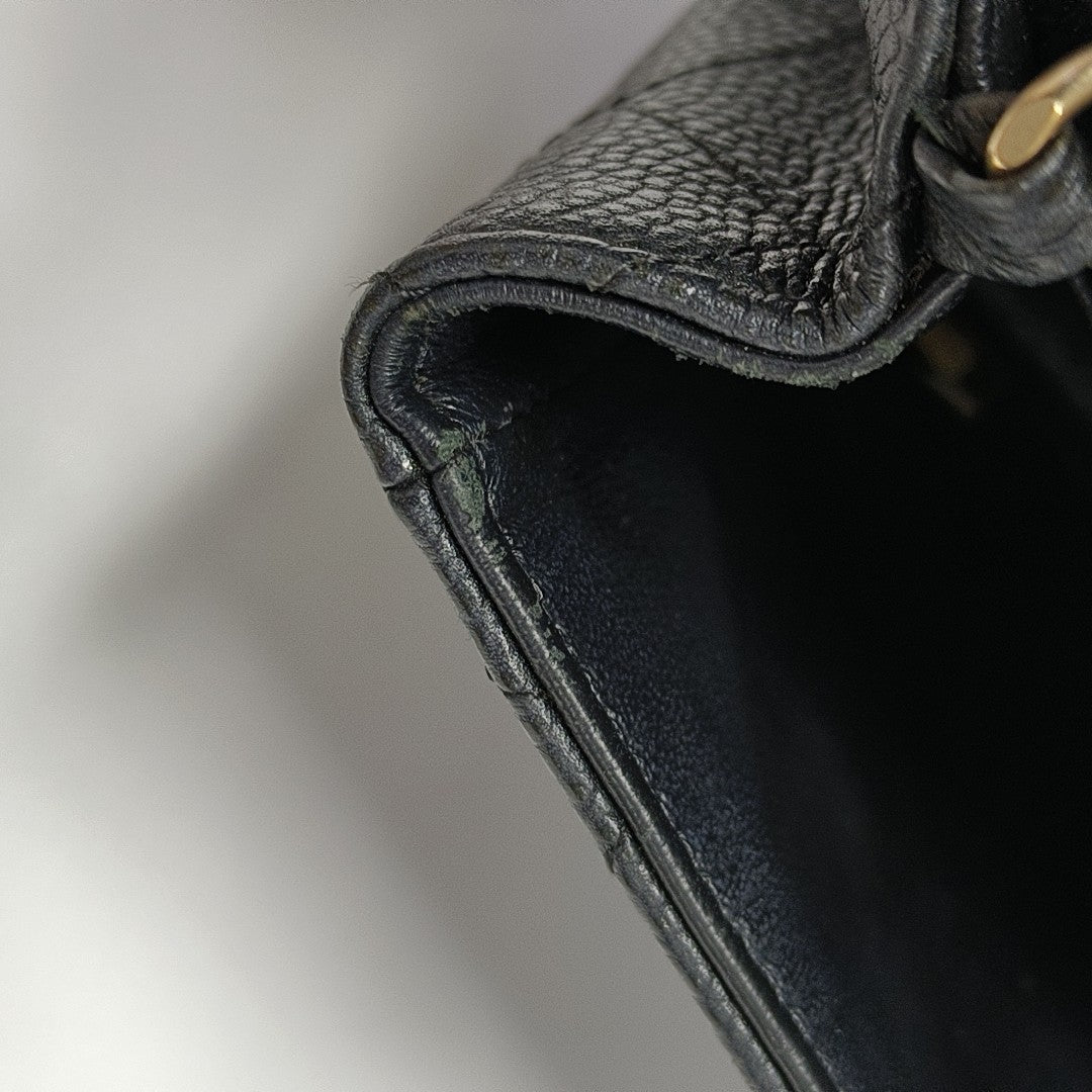 CLASSIC FLAP Mini Quilted Grained Calfskin Black