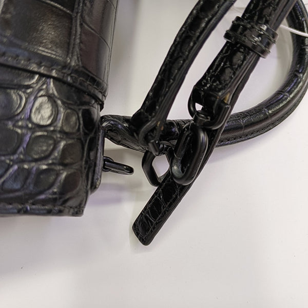 Hourglass S Calfskin Black