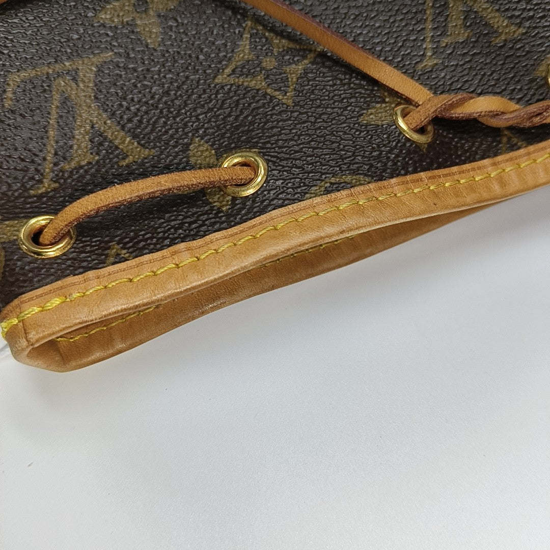 NÉONOÉ Nano Monogram Coated Canvas Brown