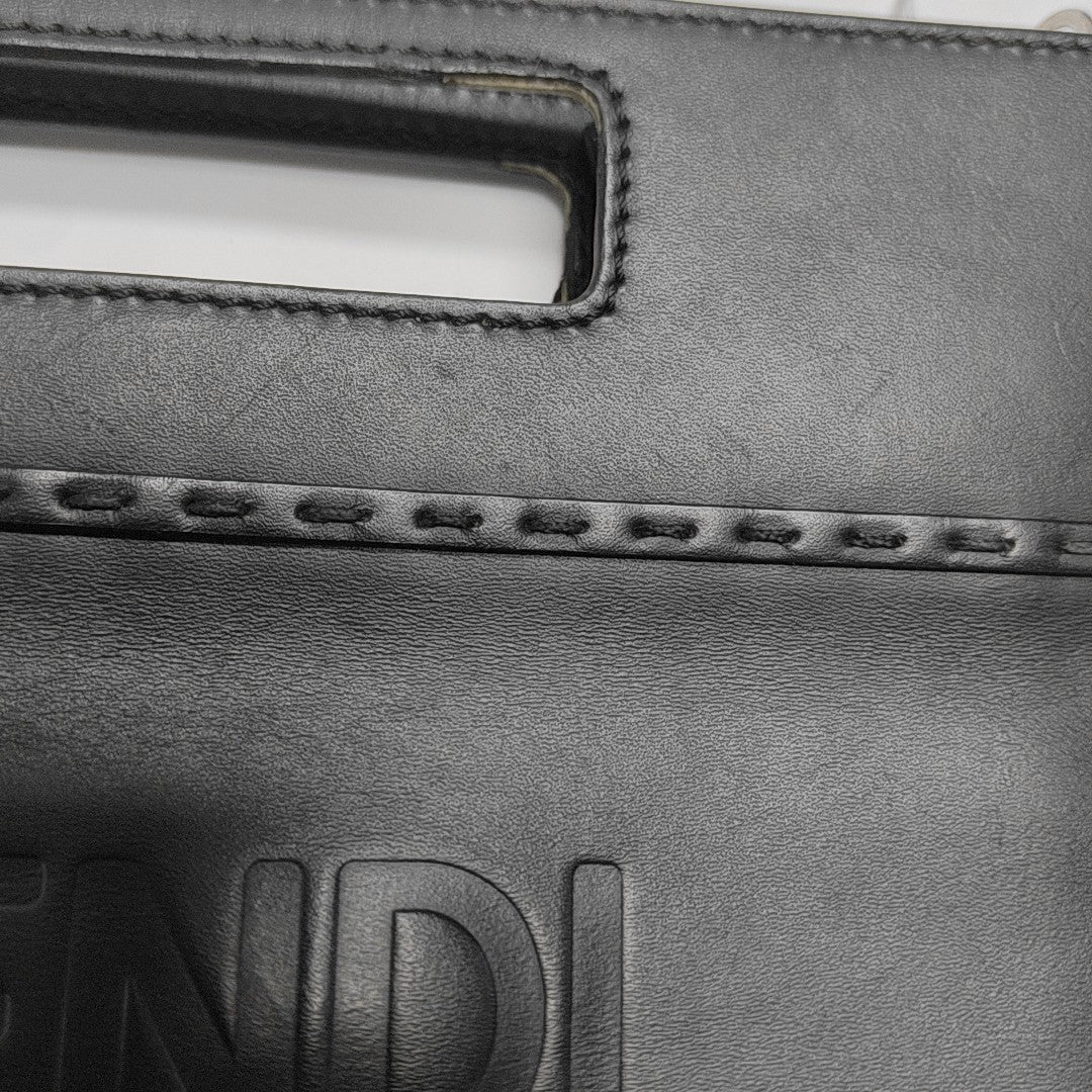 Quilted Calfskin Tote Bag Black