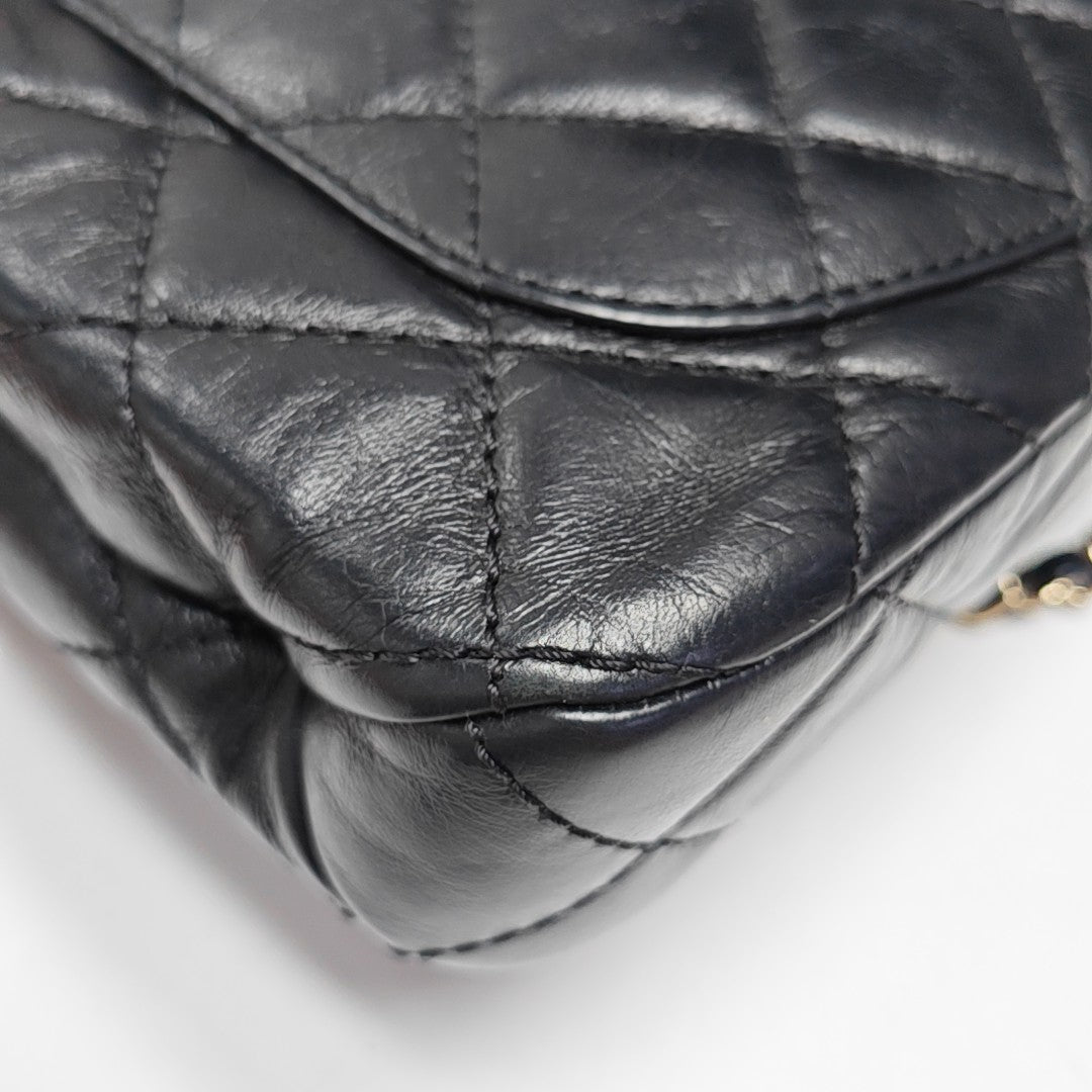 TRENDY CC Quilted Calfskin Black