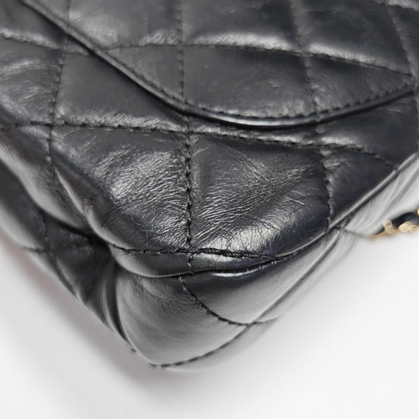 TRENDY CC Quilted Calfskin Black