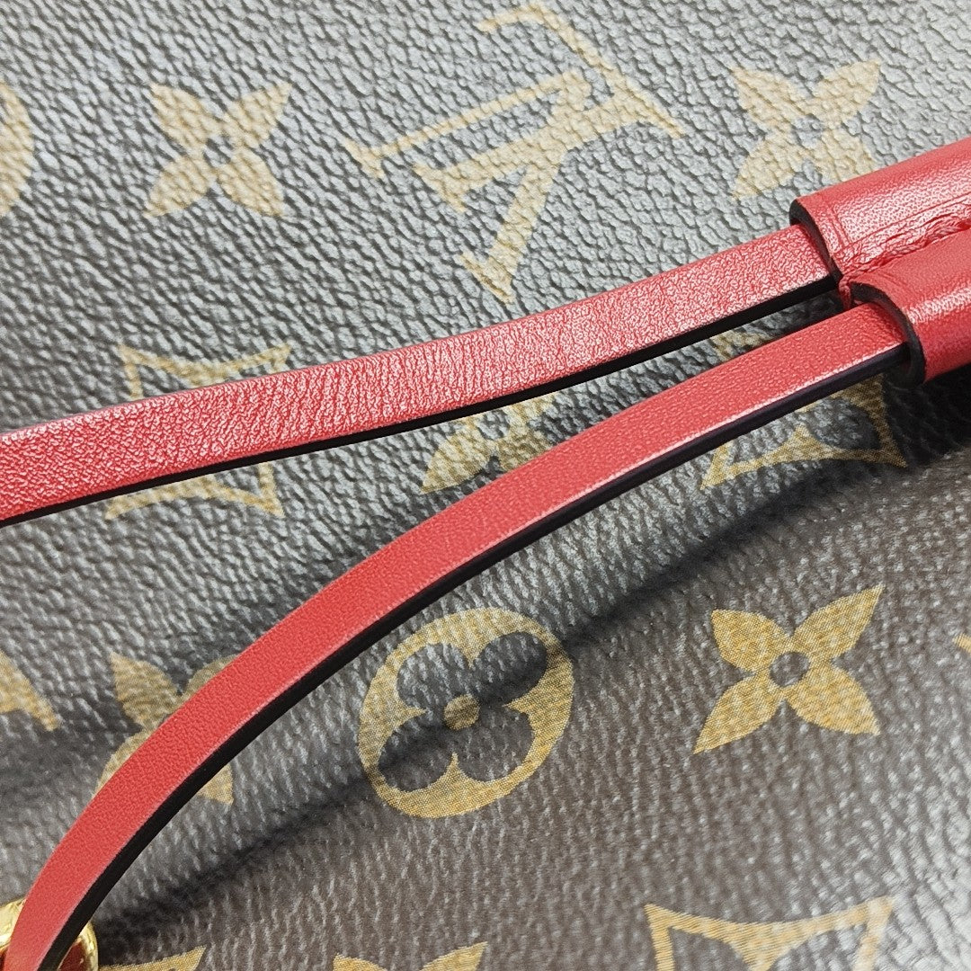 NÉONOÉ MM Monogram Coated Canvas Brown