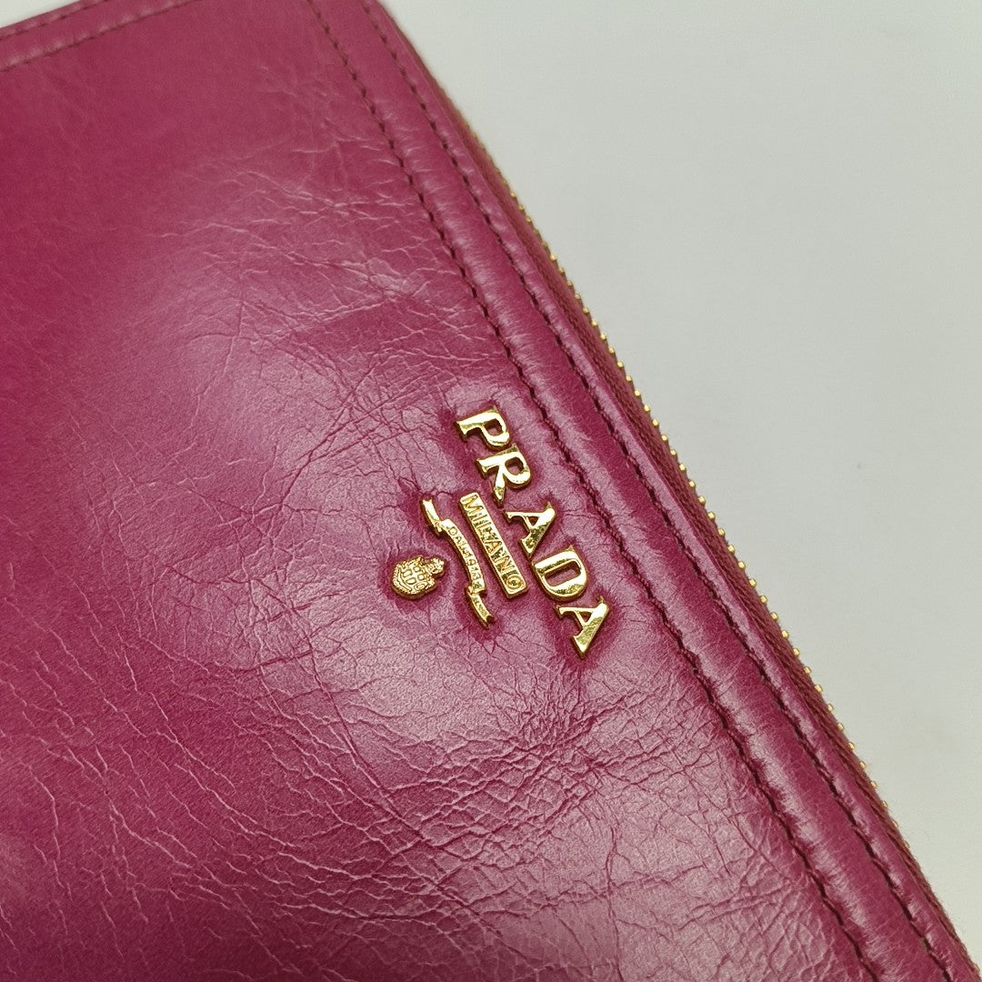Saffiano Calfskin Wallet Red