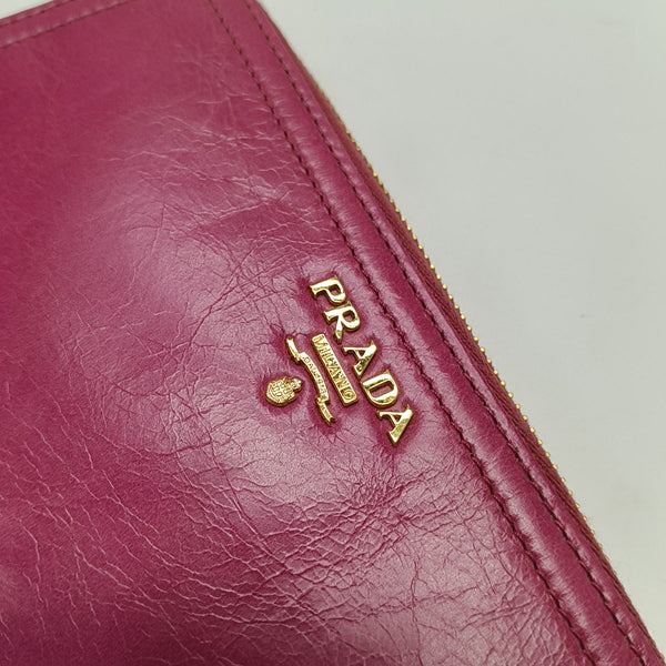 Saffiano Calfskin Wallet Red