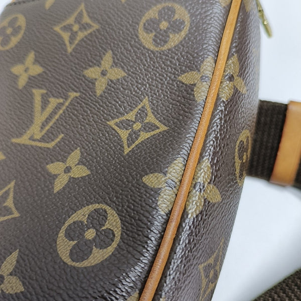 GANGE Monogram Coated Canvas Brown