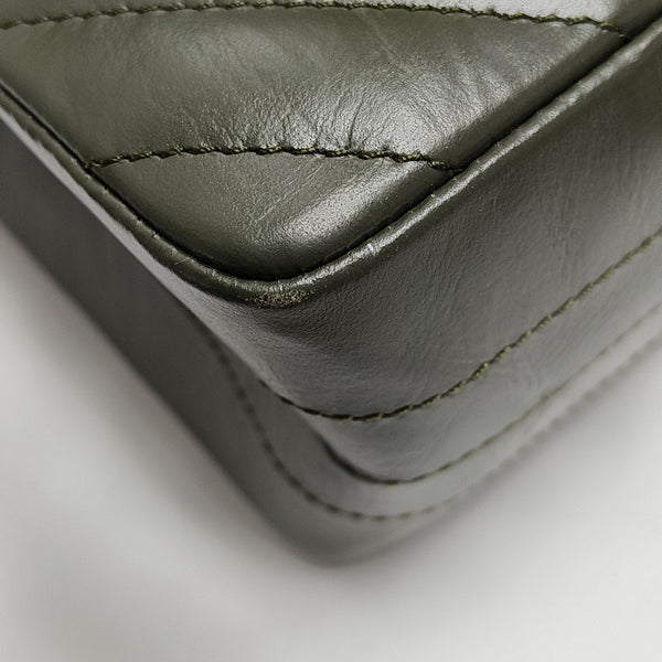 2.55 224 (mini) Chevron Calfskin Green