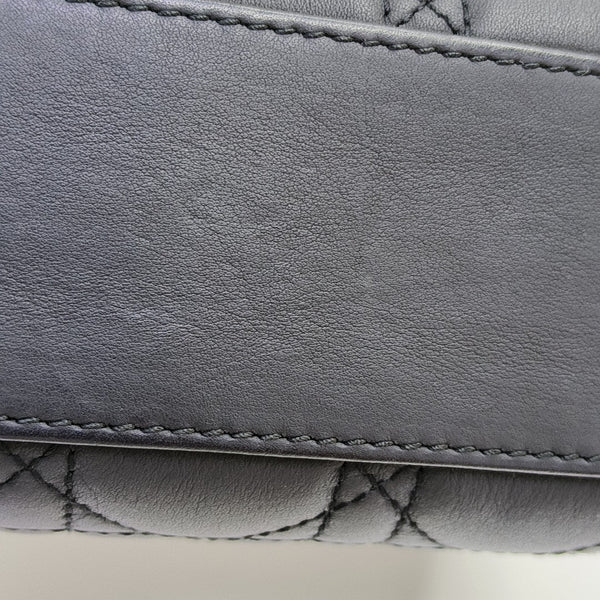 Lady Dior Mini Cannage Calfskin Black