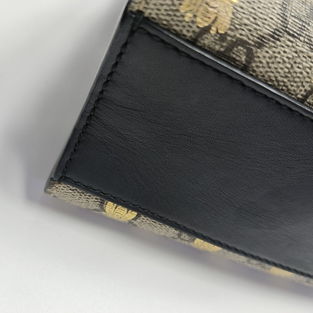 Padlock Small Monogram Coated Canvas Beige