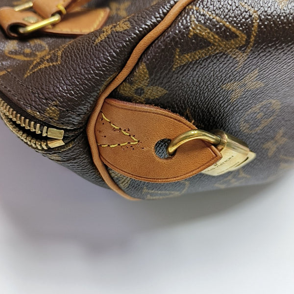 SPEEDY 30 Monogram Coated Canvas Brown