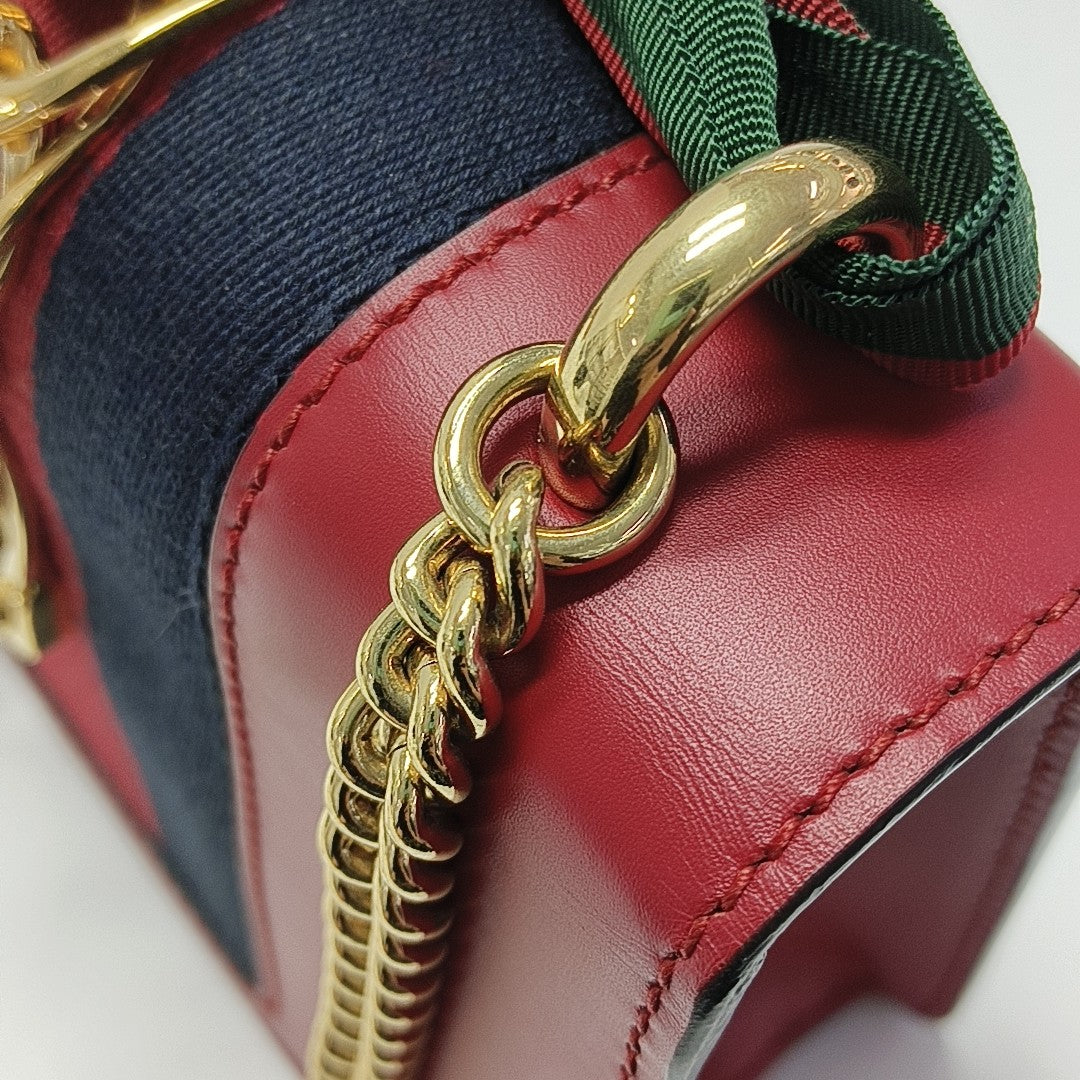 Sylvie Mini Calfskin Red