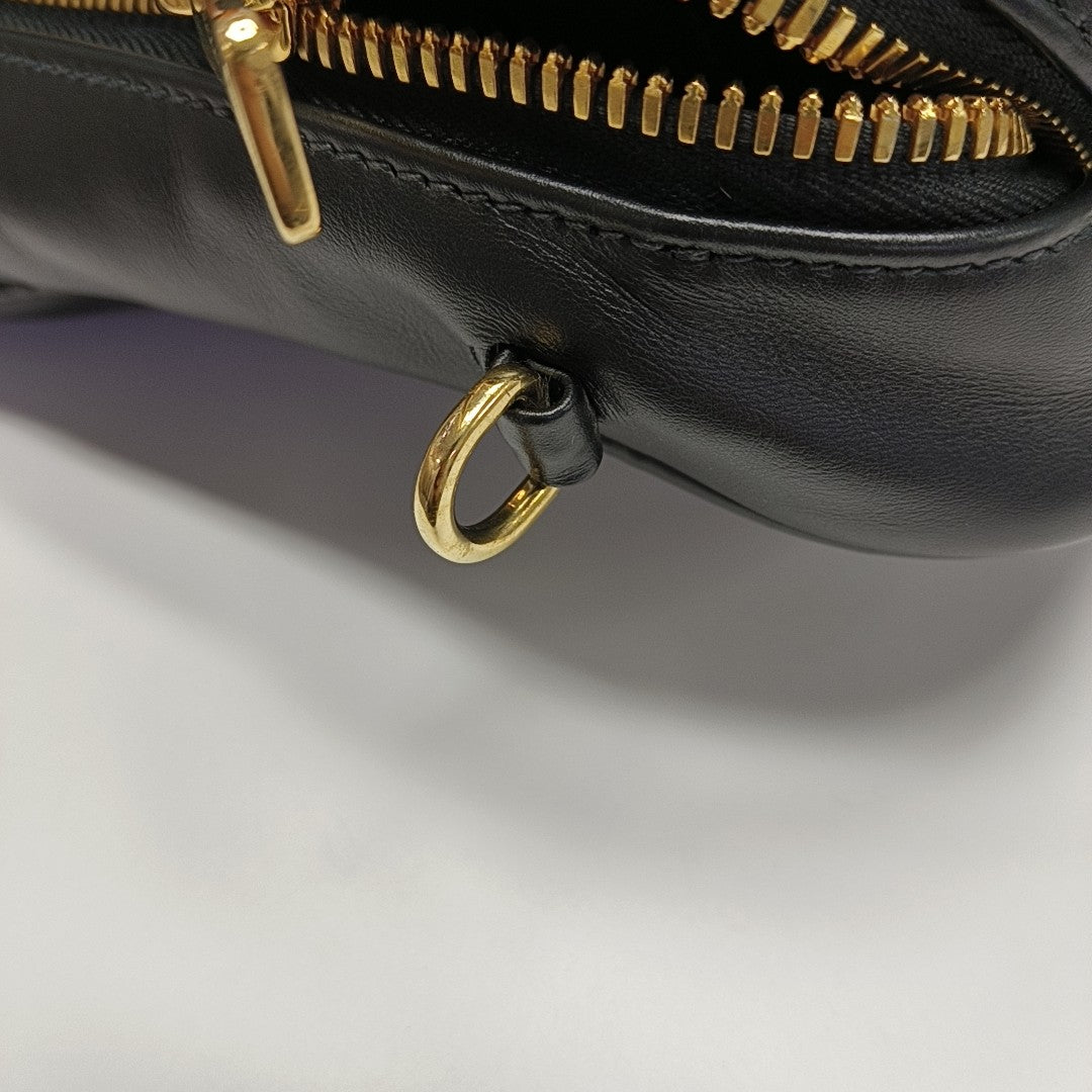 Beau Large Calfskin Black
