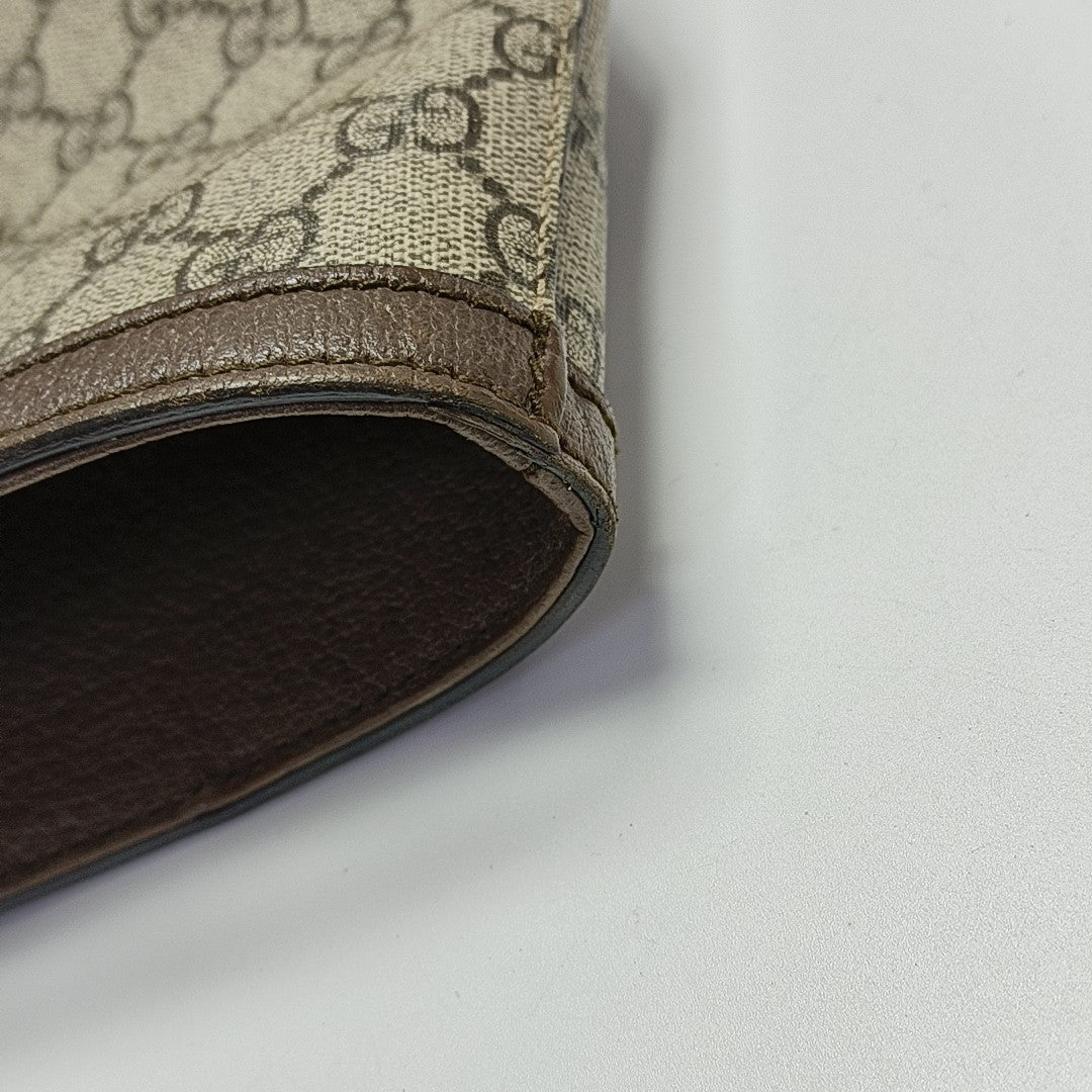 Monogram Coated Canvas Tote Bag Brown