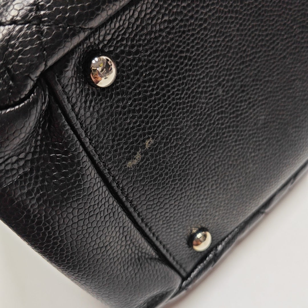 CC TIMELESS SOFT Quilted Grained Calfskin Black