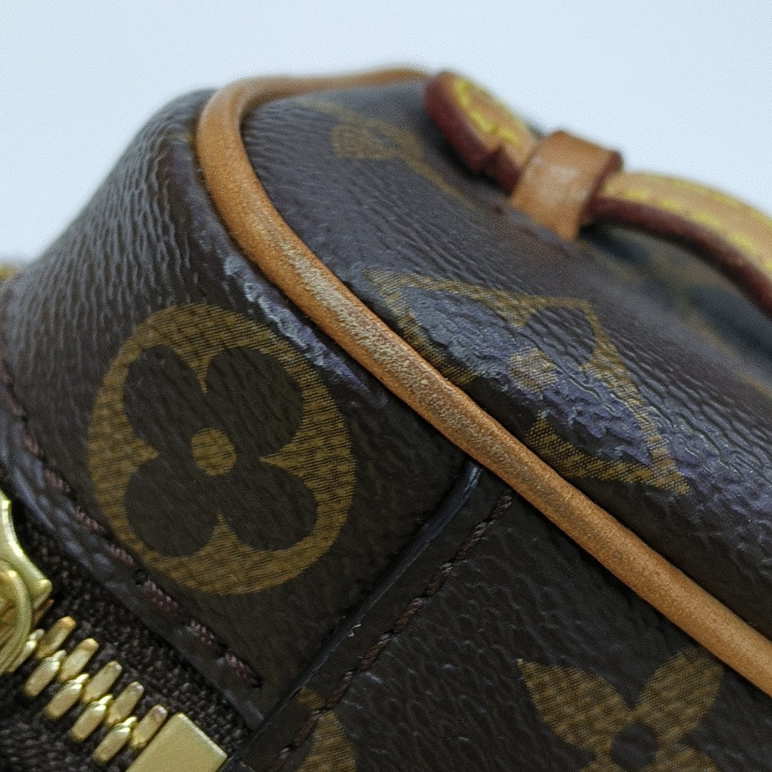 NICE Super Mini Monogram Coated Canvas Brown