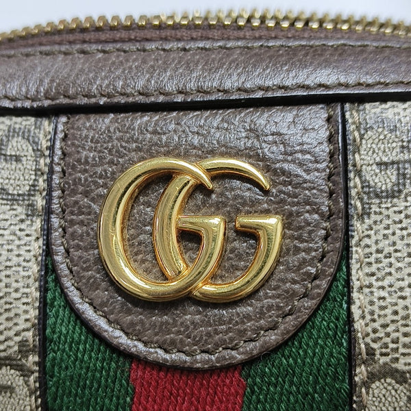 Ophidia Mini Monogram Coated Canvas Beige