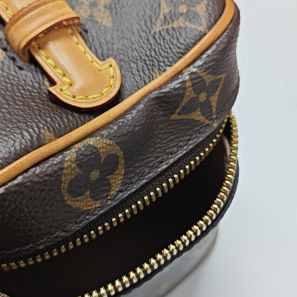 NICE Mini Monogram Coated Canvas Brown