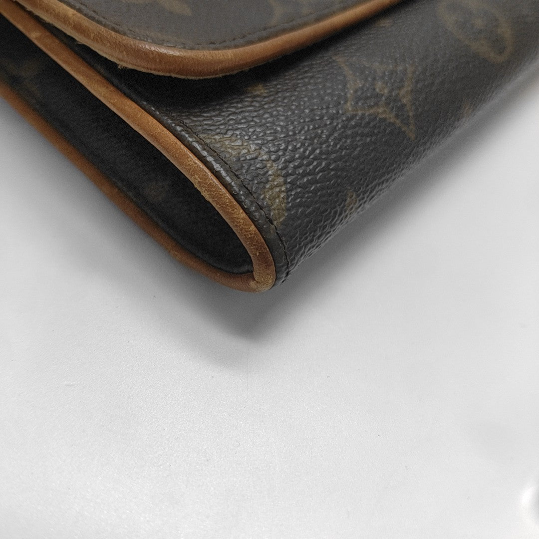 TWIN GM Monogram Coated Canvas Brown