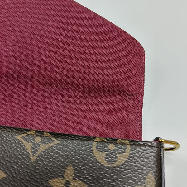 FÉLICIE Monogram Coated Canvas Brown