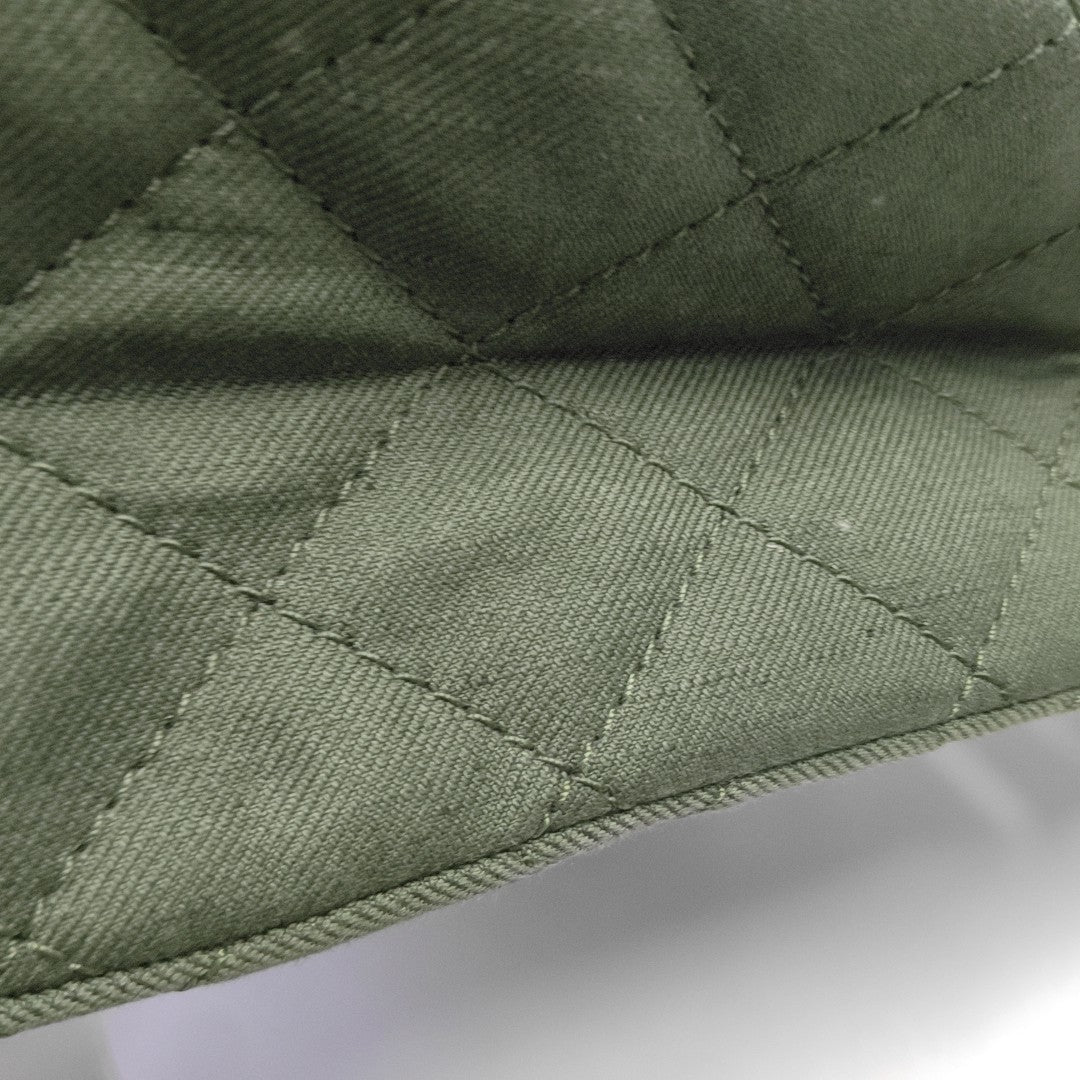 2.55 227 Quilted Canvas Green
