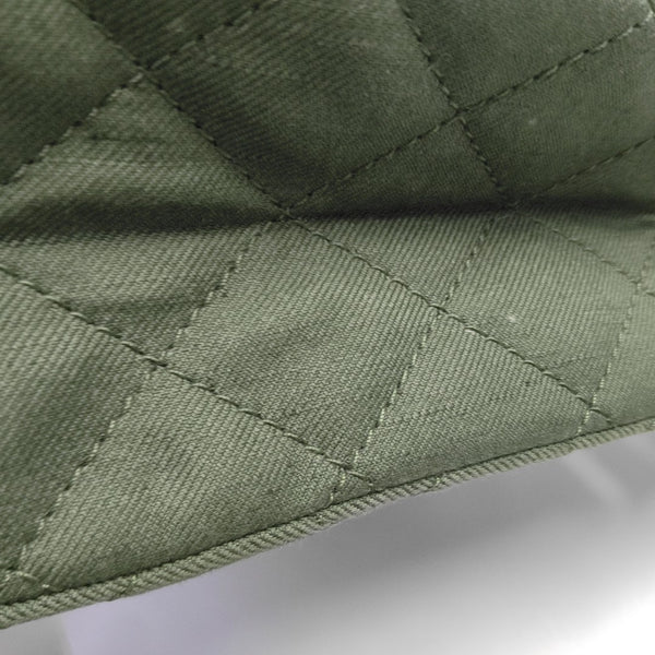 2.55 227 Quilted Canvas Green