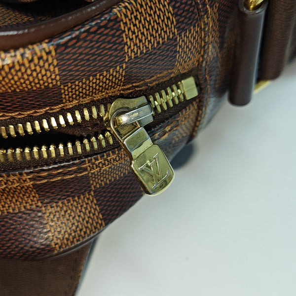 SHELTON MM Damier Ebene Coated Canvas Brown