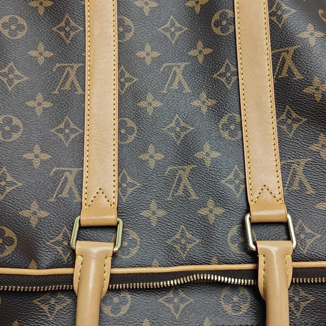 Monogram Coated Canvas Shoulder Bag Brown