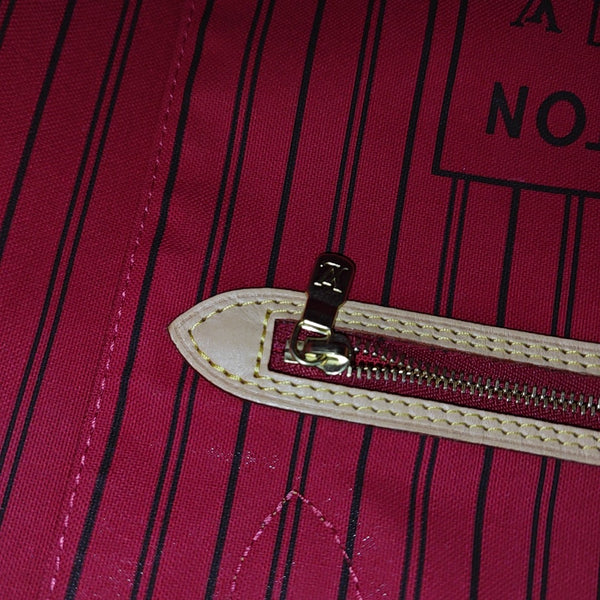 NEVERFULL MM Monogram Coated Canvas Brown