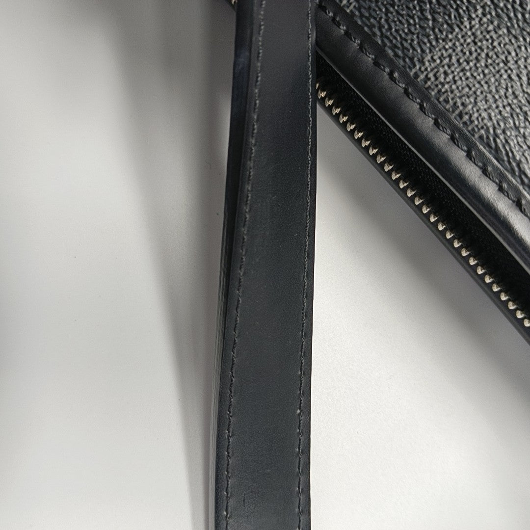 TADAO MM Damier Graphite Coated Canvas Gray