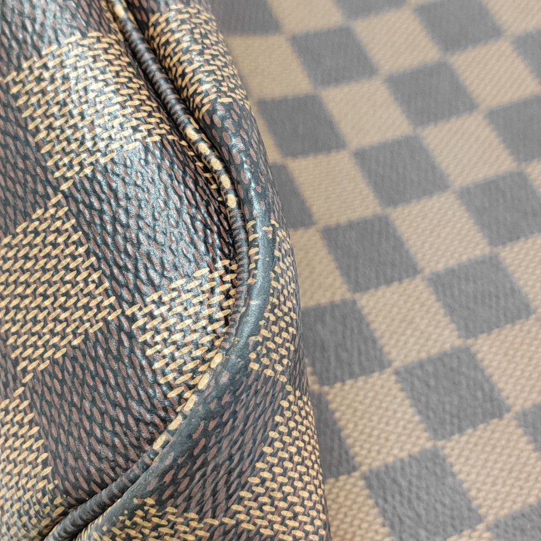 NEVERFULL MM Damier Ebene Coated Canvas Brown