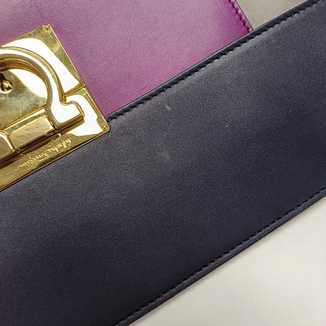 Calfskin Clutch Multicolor