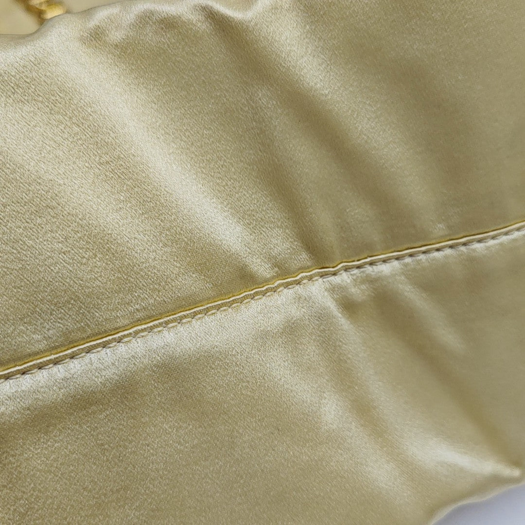 Nylon Bucket Bag Gold