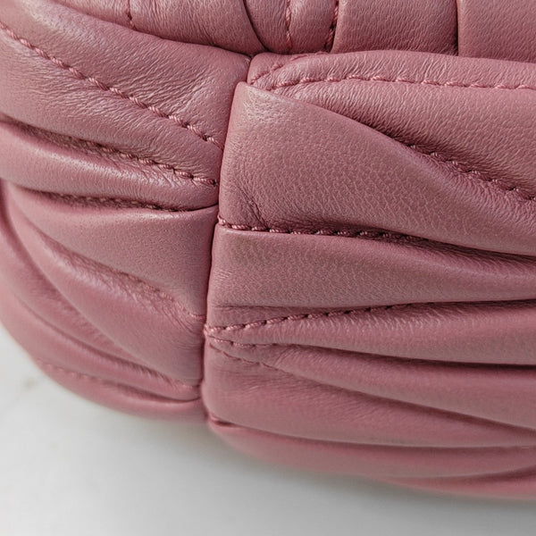 Wander Matelassé Small Quilted Lambskin Pink