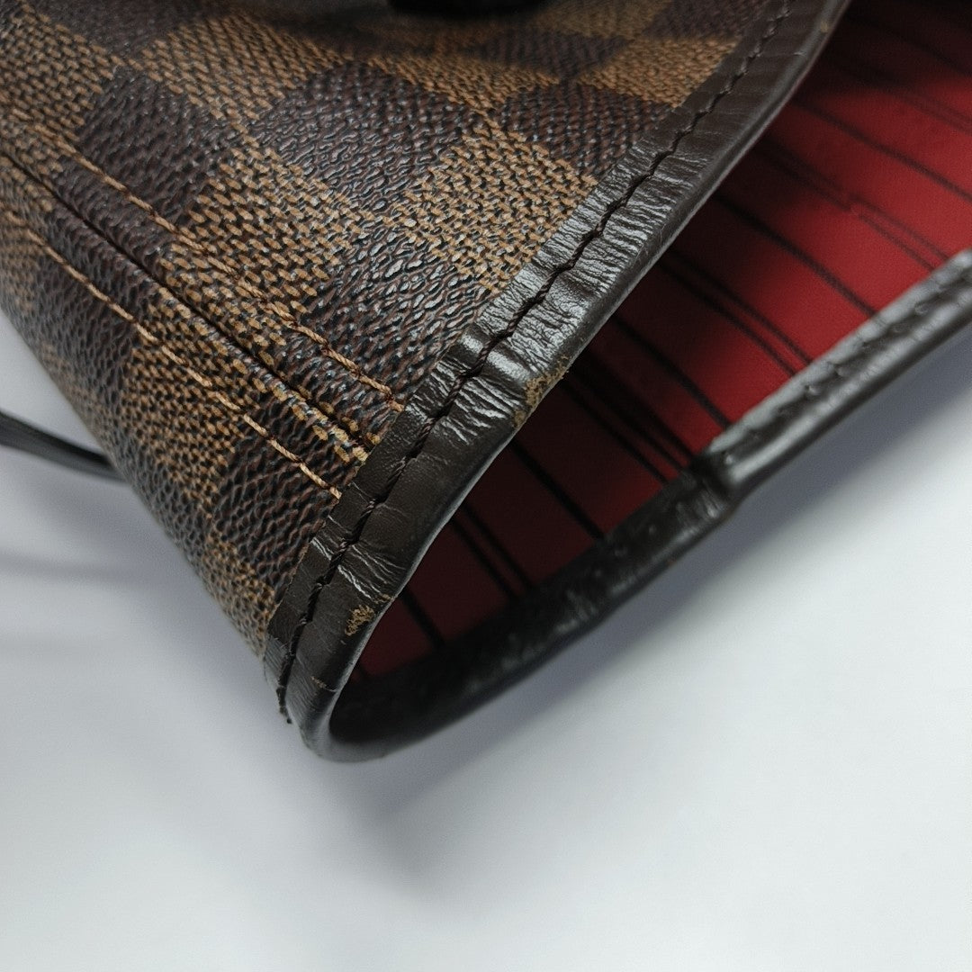 NEVERFULL MM Damier Ebene Coated Canvas Brown