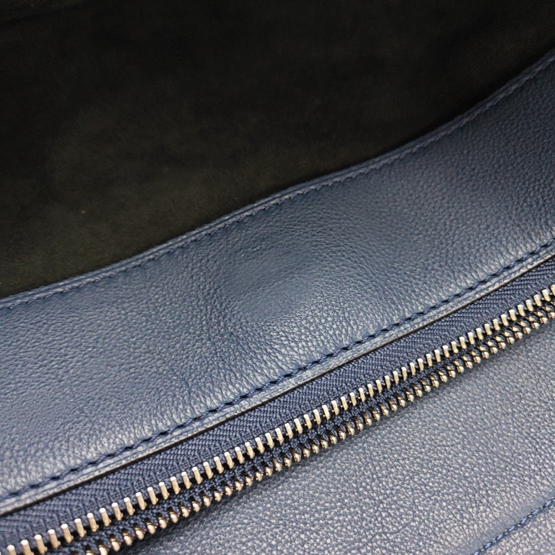 LILIA PM Monogram Calfskin Blue