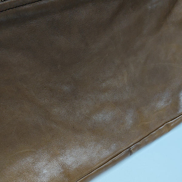 Calfskin Shoulder Bag Brown