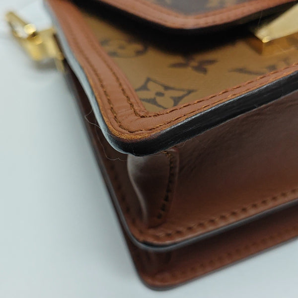 DAUPHINE Mini Monogram Coated Canvas Brown
